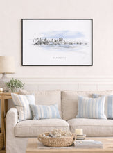 Load image into Gallery viewer, San Diego California Skyline Wall Art Print | Coastal City Travel Souvenir | Beach Gift Shop &amp; Boutique Decor
