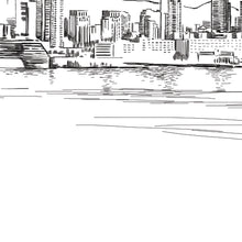 Load image into Gallery viewer, San Diego, California Skyline Hand Drawn Fine Art Prints
