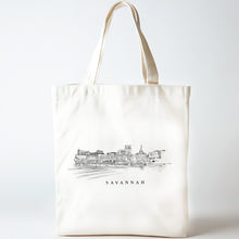 Load image into Gallery viewer, Savannah Skyline Renissance Style Tote Bag
