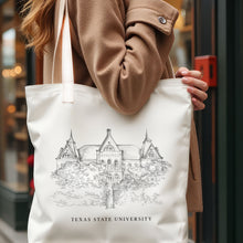Load image into Gallery viewer, Texas State University Renissance Style Tote Bag
