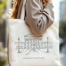 Load image into Gallery viewer, University of Mississippi Renissance Style Tote Bag
