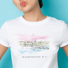 Load image into Gallery viewer, Washington DC Memorials Wearable Art T-Shirt

